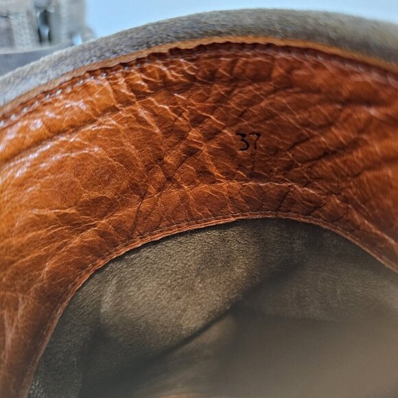 Penelope Chilvers Gaucho Birch Cropped Suede Leather Tassel Ankle Boots 37/6 - Picture 12 of 13